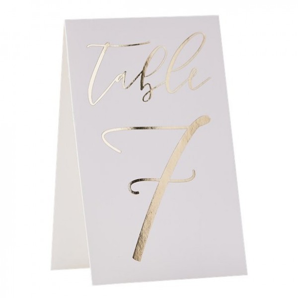 Golden Wedding Tischkartennummern