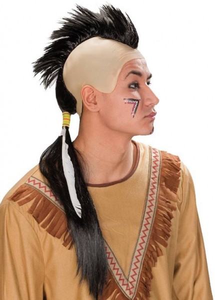 Sipux Indianer Perücke Schwarz