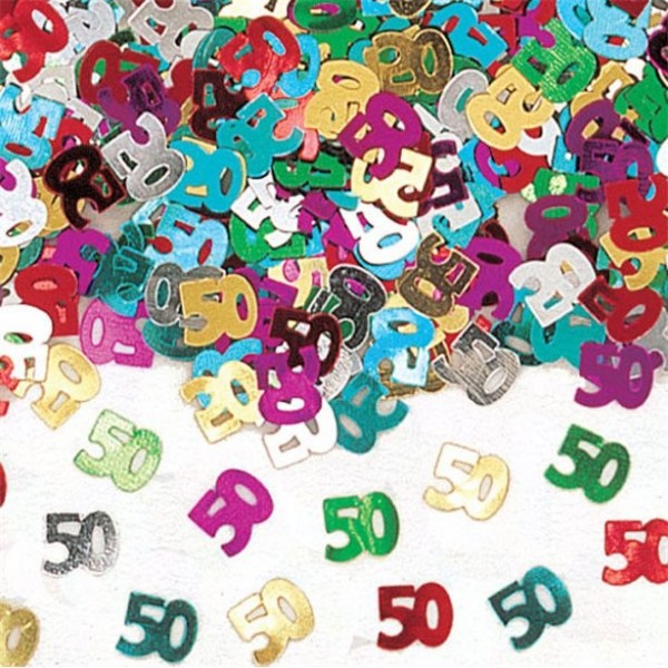 50. Geburtstag Buntes Konfetti