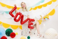 Vorschau: Folienballon Love rot 1,4m x 35cm
