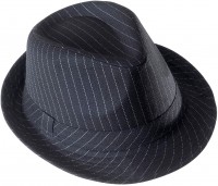 Filius Nadelstreifen Fedora Hut