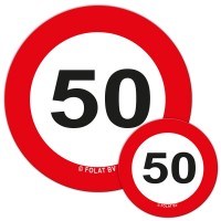 Verkehrsschild 50 Streudeko