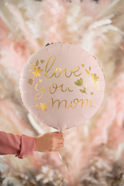 Ich liebe dich Mom Folienballon 45cm
