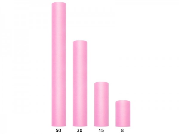 9m Tüllstoff in Rosa 3