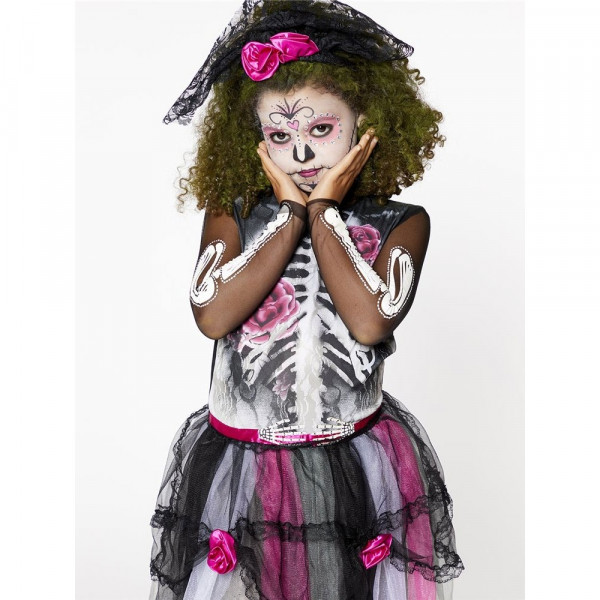 Rosenlady Dia de los Muertos Mädchenkostüm 2