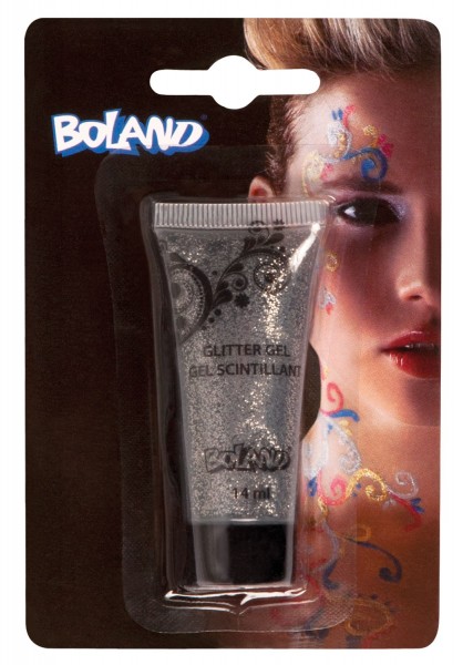 Silbernes Glitzer Gel 14ml
