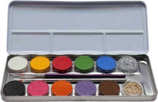 12er Kombie Profi Aqua-Schmink Palette