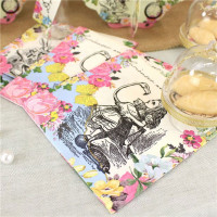 20 Alice Tea Party Servietten 25cm