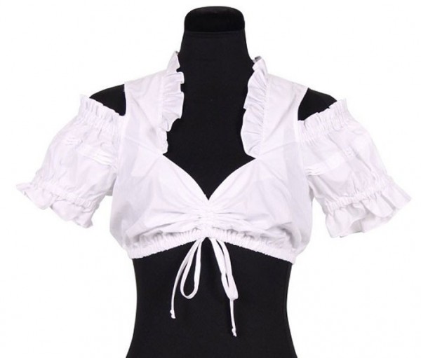 Weiße Dirndl Bluse Maria