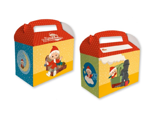 8 Sandmännchen Geschenkboxen mit Namensfeld
