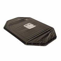 10 PET Servierplatten eckig schwarz 45cm x 30cm