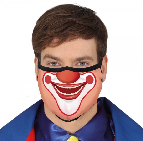 Clown Mund-Nase-Maske