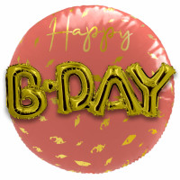 Golden Dusk 3D Birthday Ballon 56cm