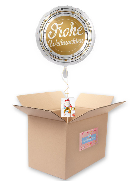 Frohe Weihnachten Folienballon gold 71cm 2
