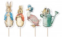 4 Peter Hase Tortendeko Spieße 10,5cm
