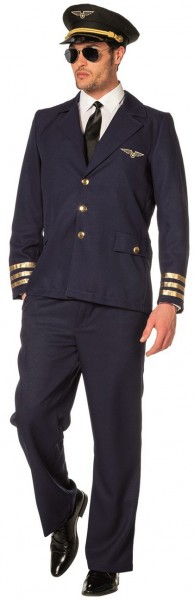 Piloten Herrenkostüm Premium