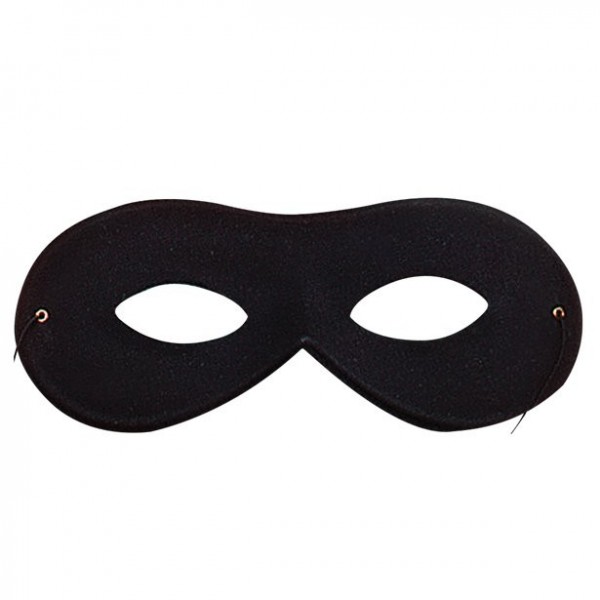 Schwarze Domino Augenmaske