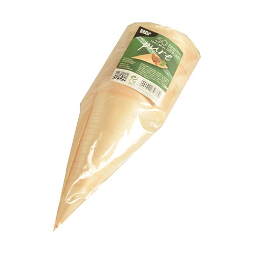 50 Holz Snack Tüten Fidelio 12,5 x 24cm 2