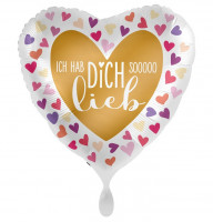 Ich hab dich so lieb Herz Folienballon 43cm