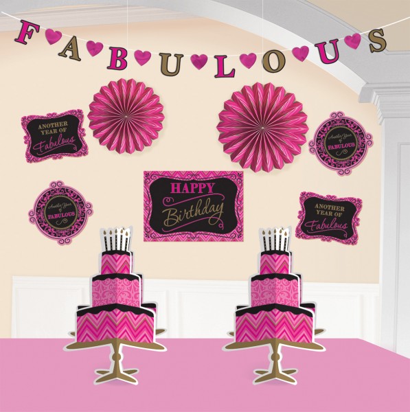 Fabulous Birthday Deko Set 10-teilig