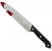 Blutverschmiertes Küchenmesser 30cm