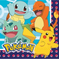 16 Pokémon Meister Servietten 33cm