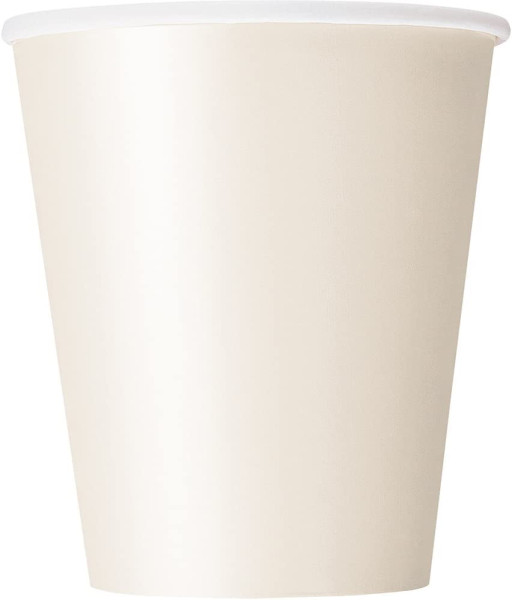 8 Party Becher Valentina Ivory 250ml