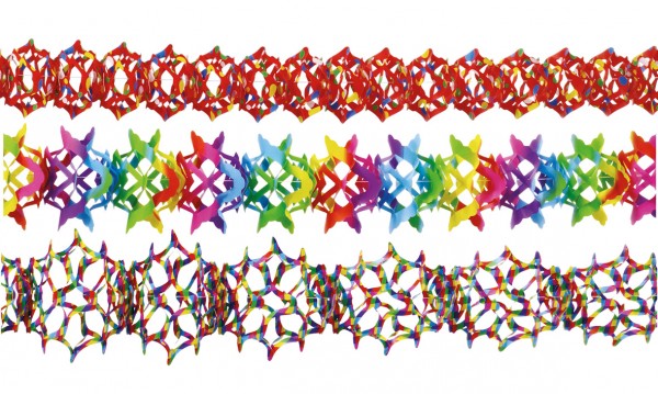 Rainbow Girlanden 3-Teilig 12-18x400cm