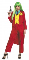 Grinsende Clown Lady Damenkostüm
