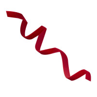 Vorschau: 10m Samt Geschenkband rot