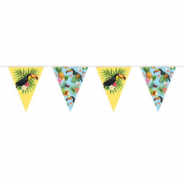 Tukan Hawaiiparty Wimpelkette 10m