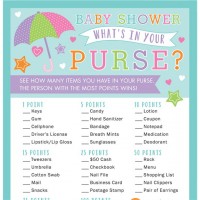 Whats in your purse Baby Shower Partyspiel