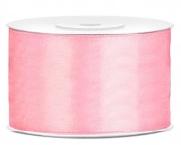 25m Satin Geschenkband hellrosa 38mm breit
