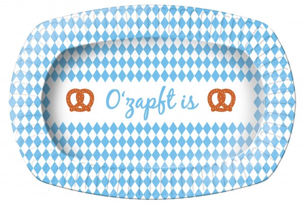 6 O zapft is Pappteller 24 x 16cm