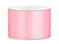 25m Satin Geschenkband hellrosa 5cm breit