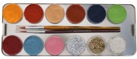 Vorschau: 24 Farben Schmink Set Mit Glitzer