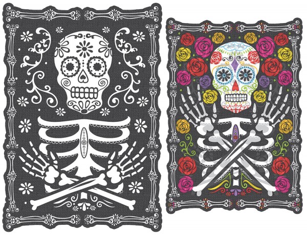Dia de los Muertos Wandbild 45 x 30cm