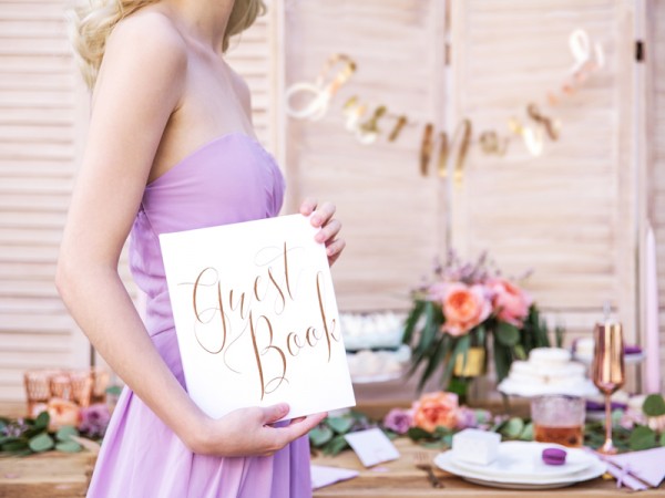 Gästebuch Precious Moments roségold 3