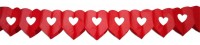 Rote Papiergirlande Big love 6m