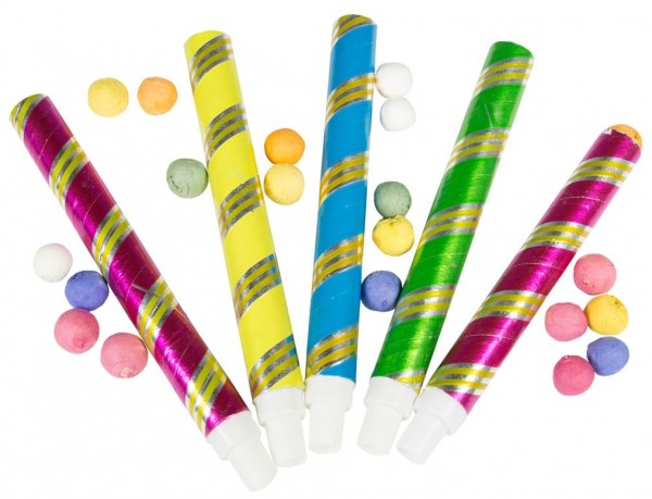 5 bunte Bälle Blasröhrchen