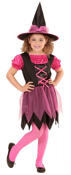 Süße Hexe Matilda Kinderkostüm Pink