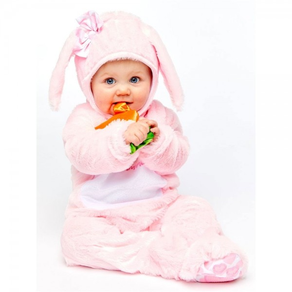 Süßes Baby Hasenkostüm in Rosa