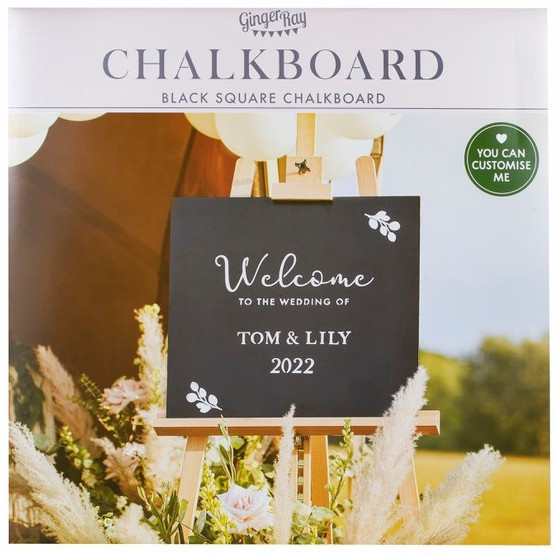 Willkommens-Tafel Chalky 50 x 50cm