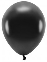 100 Eco metallic Ballons schwarz 26cm