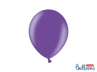 10 Partystar metallic Ballons lila 27cm