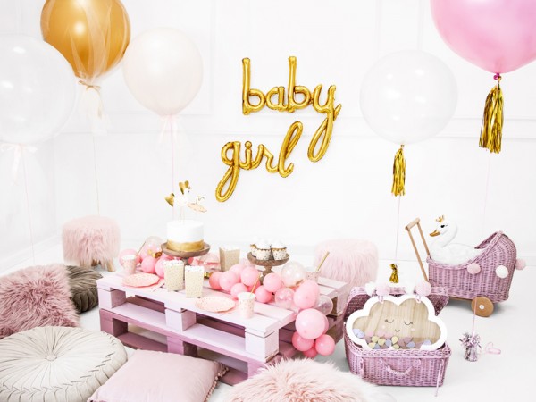 Baby Folienballon gold 73,5 x 73,5cm 3