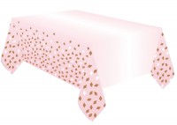 Tischdecke Flitter roségold 1,8m x 1,2m