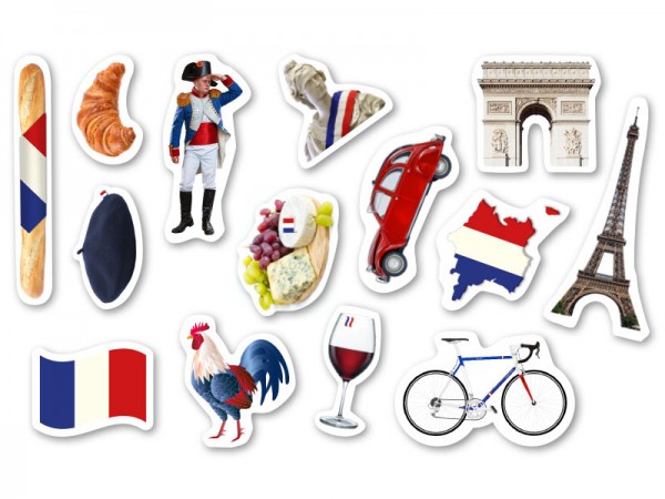 42 Frankreich Streudeko Elemente Eiffelturm