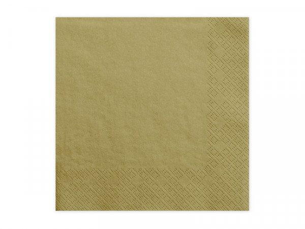 20 Servietten Scarlett gold 33cm