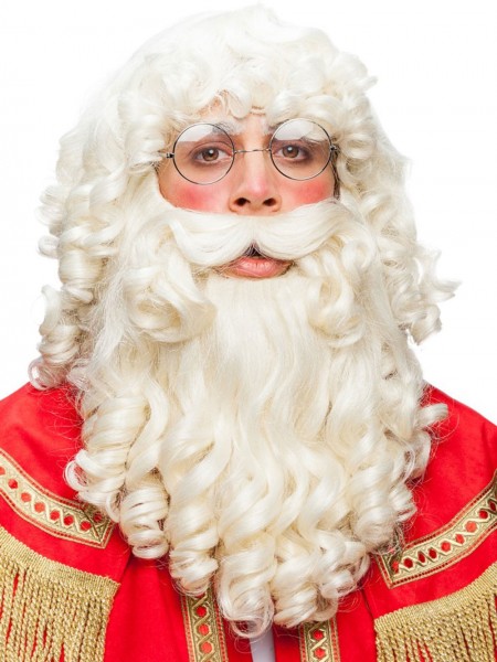 Weihnachtsmann Perücke mit Bart